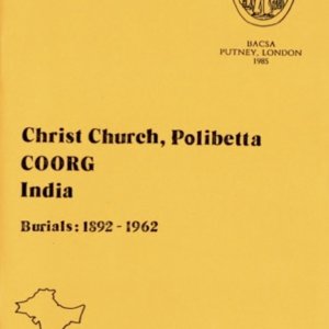 Polibetta, Coorg: Burials at Christ Church