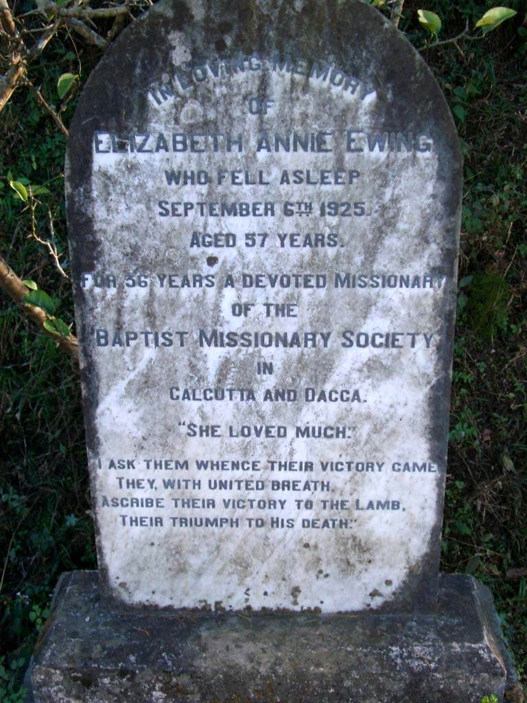 A gravestone at Almora, India