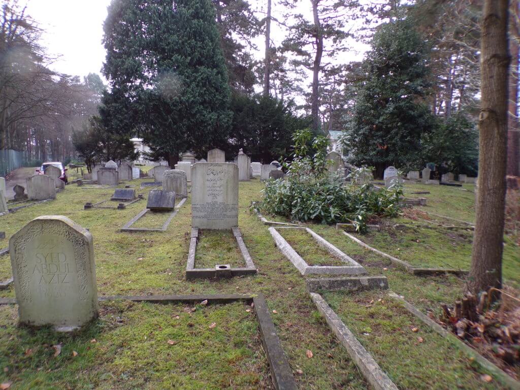 Graves in the Muslim section of Brookwood Cemetery