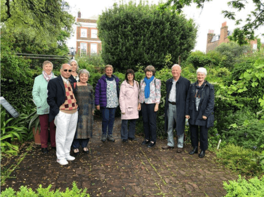 The BACSA party at the Chelsea Physic Garden