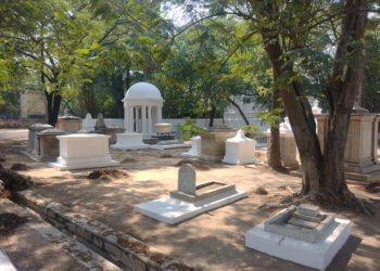 Conserved Hyderabad Residency Cemetery and gardens